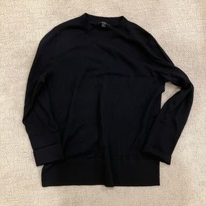 COS Classic Navy 100% Merino Wool Sweater